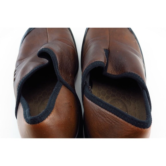 Privo by Clarks Clogs Brown Leather Women Shoes Size 6 Medium - Picture 5 of 7